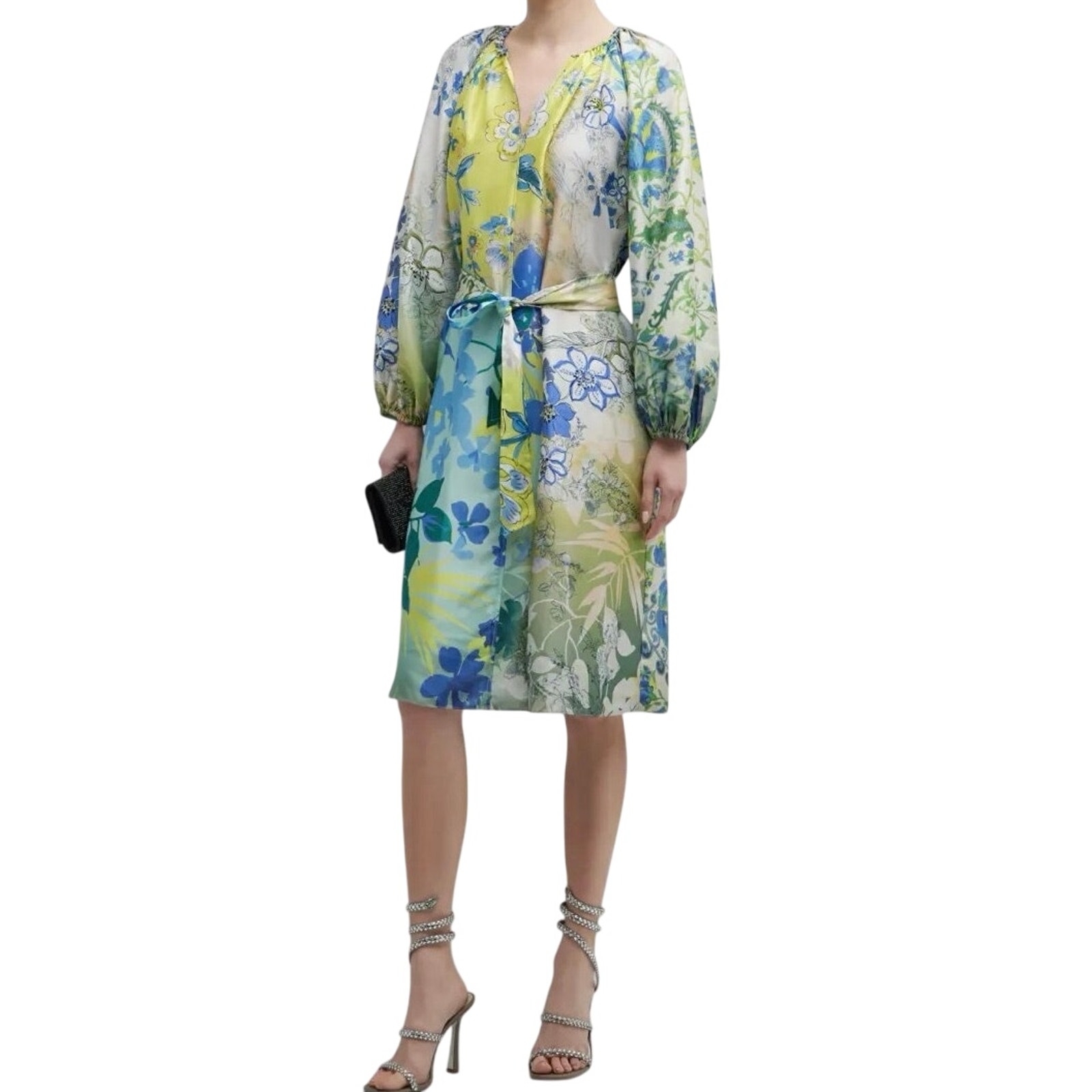 Kobi Halperin Arbor Blouson Sleeve Floral Dress Size Xxl New With Tag Msrp $548